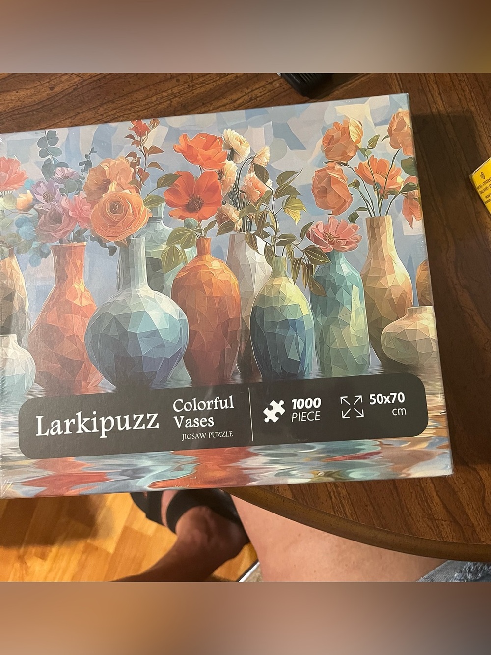 NWT Larkipuzz Colorful Vases 1000 Piece Puzzle